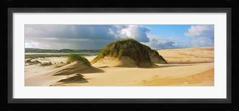 Framed Clouds over sand dunes, Sands of Forvie, Newburgh, Aberdeenshire, Scotland Print