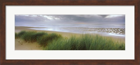 Framed Storm clouds over the sea, Newburgh Beach, Newburgh, Aberdeenshire, Scotland Print