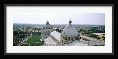 Framed Cathedral in a city, Pisa Cathedral, Piazza Dei Miracoli, Pisa, Tuscany, Italy Print