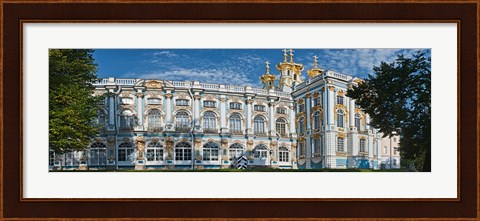 Framed Facade of a palace, Catherine Palace, Tsarskoye Selo, St. Petersburg, Russia Print