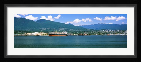 Framed Shipyard at Vancouver, British Columbia, Canada Print