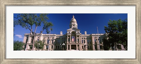 Framed Wyoming State Capitol Building, Wyoming, USA Print
