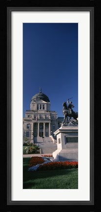Framed Facade of a government building, Helena, Montana Print