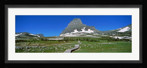 Framed Hidden Lake Nature Trail at US Glacier National Park, Montana, USA Print