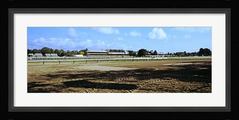 Framed Saratoga Racecourse at Saratoga Springs, New York State, USA Print