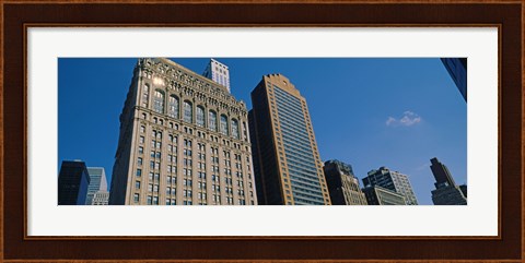 Framed Buildings in a downtown district, New York City, New York State, USA Print