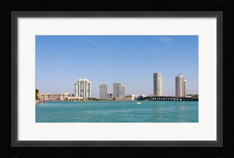 Framed Miami Skyline from a Distance, Florida, USA 2013 Print