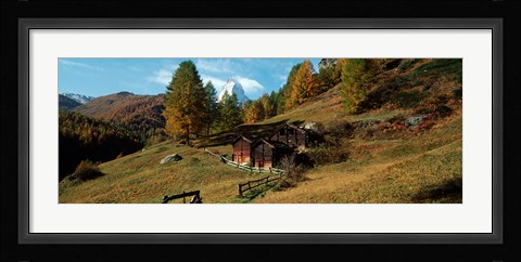 Framed Valais Canton, Switzerland Print