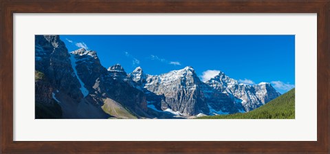 Framed Mountains over Moraine Lake in Banff National Park in the Canadian Rockies near Lake Louise, Alberta, Canada Print