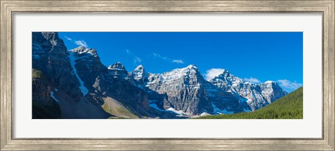 Framed Mountains over Moraine Lake in Banff National Park in the Canadian Rockies near Lake Louise, Alberta, Canada Print