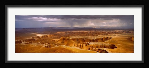 Framed Storm clouds over Canyonlands National Park, Utah Print