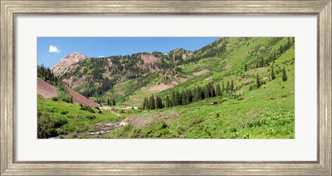 Framed Wilderness area and Snake River, Crested Butte, Colorado, USA Print
