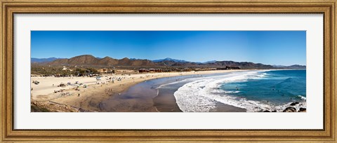 Framed Tourists at Cerritos Beach, Todos Santos, Baja California Sur, Mexico Print