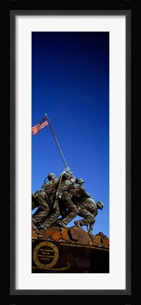 Framed Iwo Jima Memorial at Arlington National Cemetery, Arlington, Virginia, USA Print