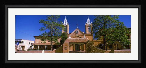 Framed Facade of a church, San Felipe de Neri Church, Old Town, Albuquerque, New Mexico, USA Print