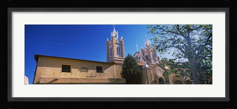 Framed Low angle view of a church, San Felipe de Neri Church, Old Town, Albuquerque, New Mexico, USA Print
