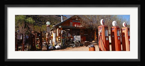 Framed Old Frontier Gas Station, Embudo, New Mexico Print