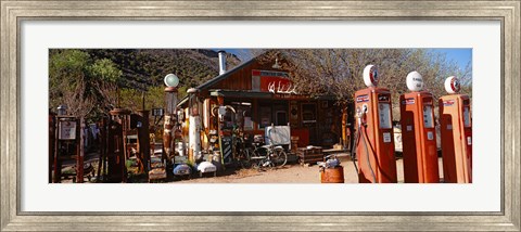 Framed Old Frontier Gas Station, Embudo, New Mexico Print
