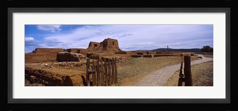 Framed Ruins of the Pecos Pueblo mission church, Pecos National Historical Park, New Mexico, USA Print