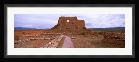 Framed Church ruins in Pecos National Historical Park, New Mexico, USA Print