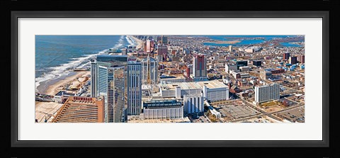 Framed Aerial view of a city, Atlantic City, New Jersey, USA Print