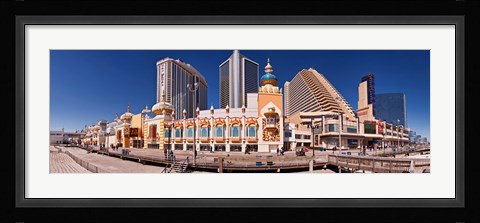 Framed Trump's Taj Mahal Casino along the Boardwalk, Atlantic City, New Jersey, USA Print