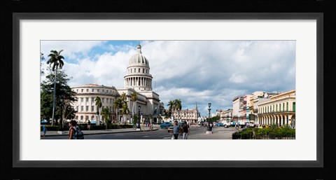 Framed Government building in a city, El Capitolio, Havana, Cuba Print