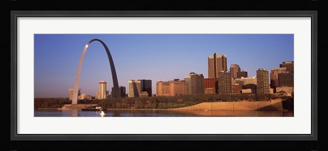 Framed Gateway Arch along Mississippi River, St. Louis, Missouri, USA 2013 Print