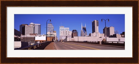 Framed Road into downtown Nashville, Tennessee, USA 2013 Print