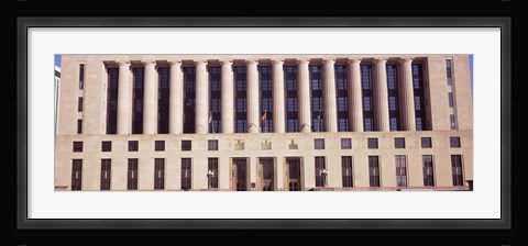 Framed Facade of a government building, Davidson County Courthouse, Nashville, Davidson County, Tennessee, USA Print
