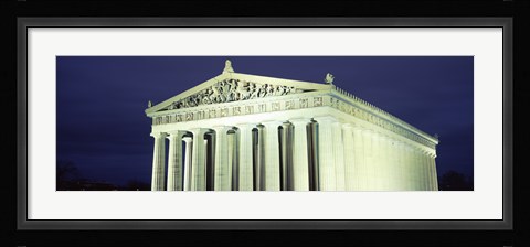 Framed Nashville Parthenon at night, Centennial Park, Nashville, Tennessee, USA Print