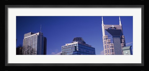 Framed Low angle view of buildings, Nashville, Davidson County, Tennessee, USA Print