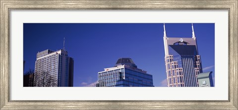 Framed Low angle view of buildings, Nashville, Davidson County, Tennessee, USA Print