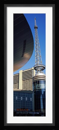 Framed Bridgestone Arena tower at Nashville, Tennessee, USA Print