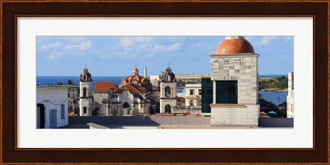 Framed Traditional buildings of Havana, Cuba Print