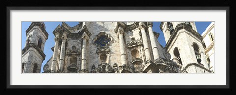 Framed Facade of a cathedral, Havana, Cuba Print