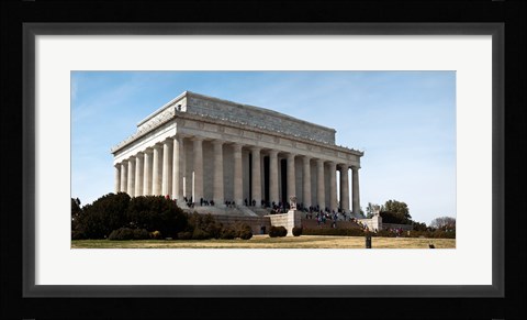 Framed Facade of the Lincoln Memorial, The Mall, Washington DC, USA Print
