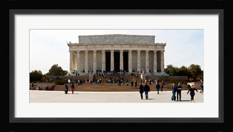 Framed People at Lincoln Memorial, The Mall, Washington DC, USA Print