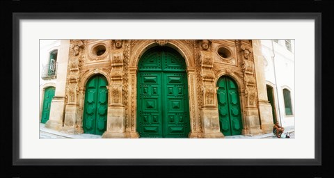 Framed Facade of the Sao Francisco Church and Convent of Salvador in Pelourinho, Salvador, Bahia, Brazil Print