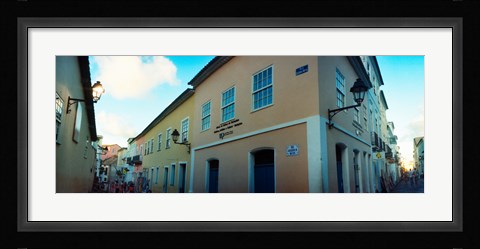 Framed Buildings in a city, Pelourinho, Salvador, Bahia, Brazil Print