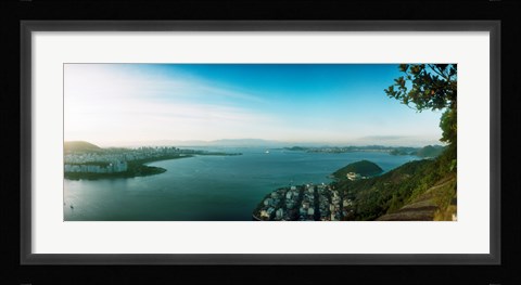 Framed Rio de Janeiro viewed from Sugarloaf Mountain, Brazil Print