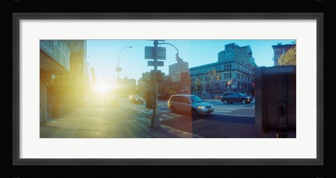 Framed Delancey Street at sunrise, Lower East Side, Manhattan, New York City, New York State, USA Print