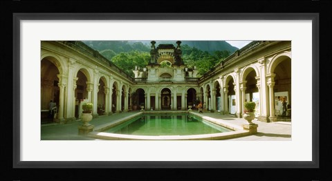 Framed Courtyard of a mansion, Parque Lage, Jardim Botanico, Corcovado, Rio de Janeiro, Brazil Print