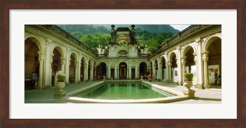 Framed Courtyard of a mansion, Parque Lage, Jardim Botanico, Corcovado, Rio de Janeiro, Brazil Print