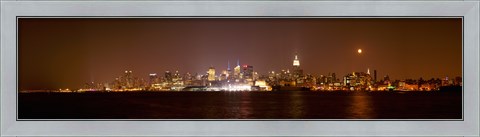 Framed Midtown Manhattan Skyline at Night,  New York City Print