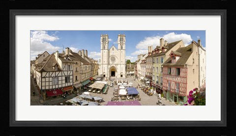 Framed Saint-Vincent De Chalon-Sur-Saone cathedral, Chalon-Sur-Saone, Burgundy, France Print