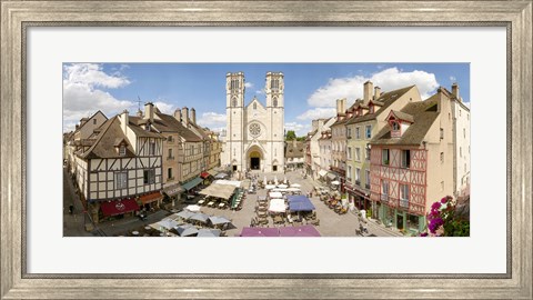 Framed Saint-Vincent De Chalon-Sur-Saone cathedral, Chalon-Sur-Saone, Burgundy, France Print