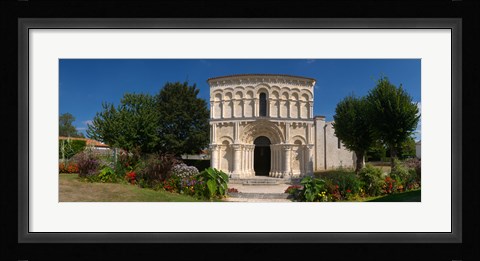 Framed Facade of a Roman church, Echillais, Charente-Maritime, Poitou-Charentes, France Print
