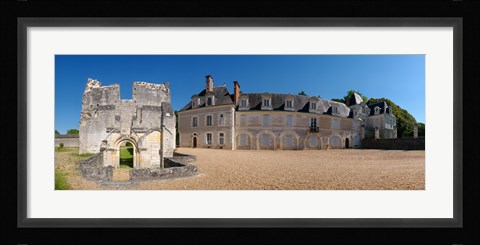 Framed Facade of an abbey, La Chartreuse Du Liget, Loire-et-Cher, Loire, Touraine, France Print