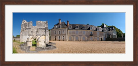Framed Facade of an abbey, La Chartreuse Du Liget, Loire-et-Cher, Loire, Touraine, France Print